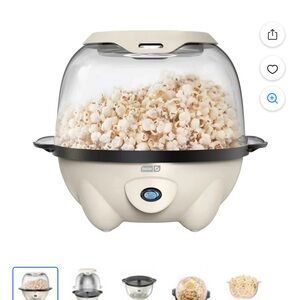 Factory Sealed Dash Popcorn Maker in Cream